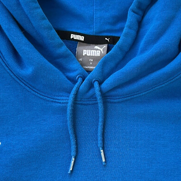 Puma Blue Embroidery Logo Hoodie