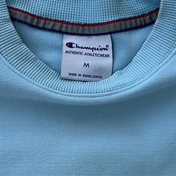 champion Cropped Baby Blue Cropped Sweatshirt