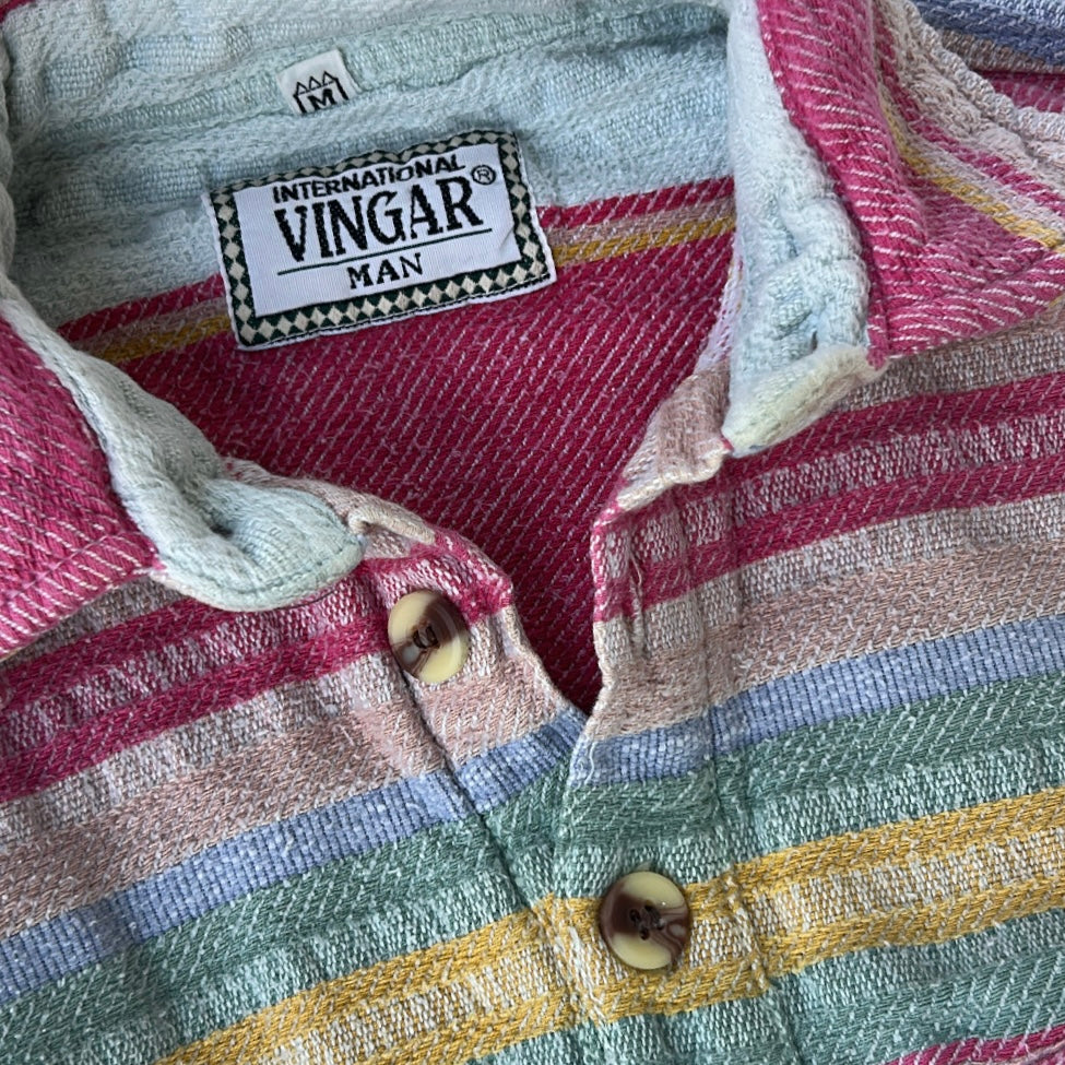 Vintage International Vingar 1/4 Zip colourful Overshirt