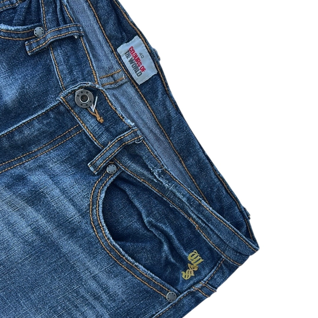 00s Capri Back Pockets Design Jeans