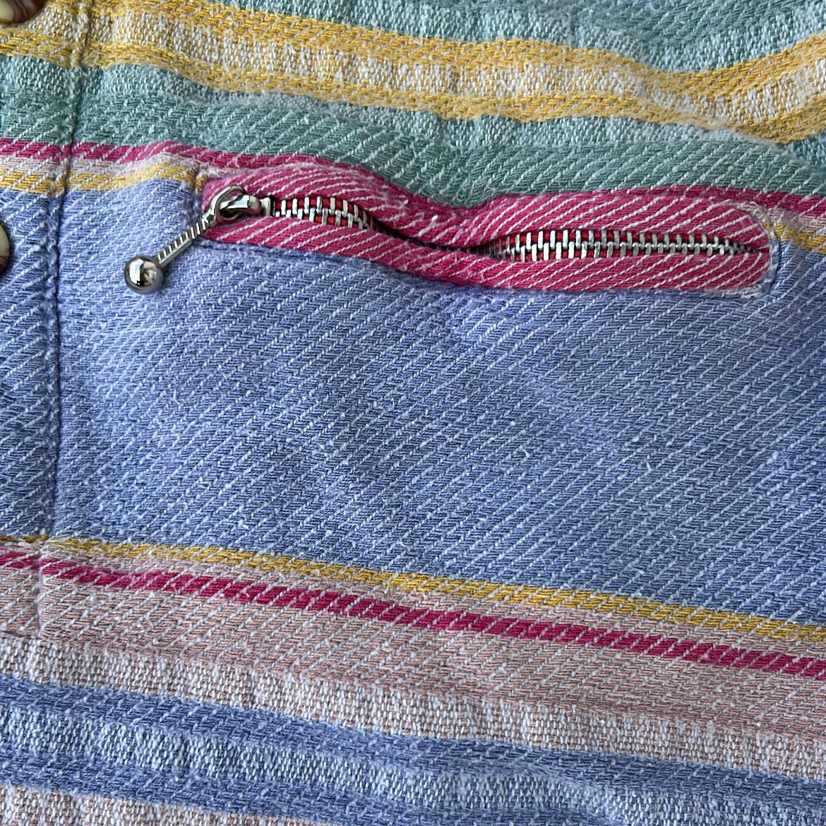 Vintage International Vingar 1/4 Zip colourful Overshirt