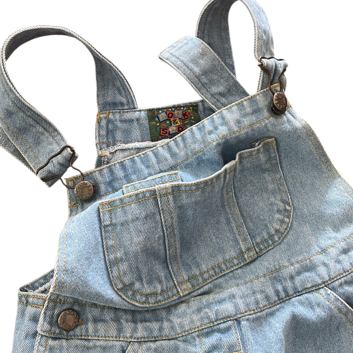 Rock & Soda Vintage Denim Shorts Dungarees