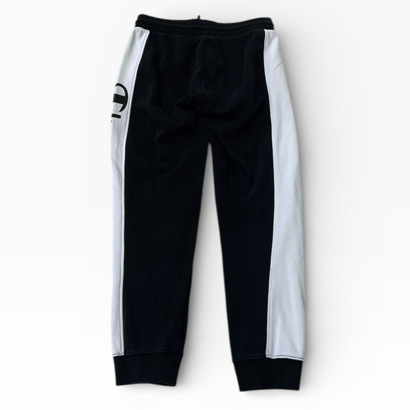Champion Side logo black x white adjustable joggers