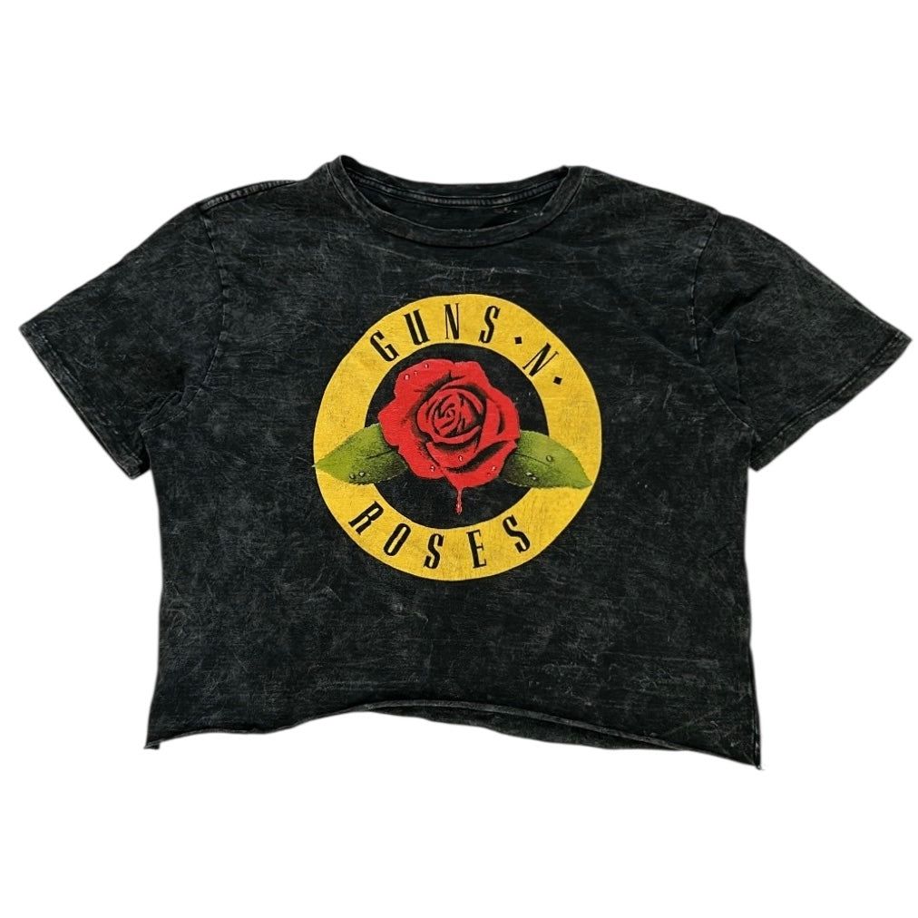 Guns N Roses Cropped Graphic Tshirt (100% Cotton)