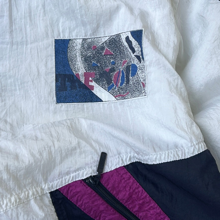 Vintage Puma Multicoloured Shell Full Zip Jacket