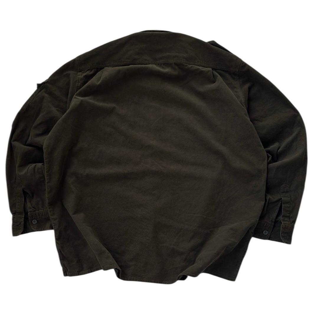 Vintage Universe all classic collection olive green corduroy Flannel OverShirt