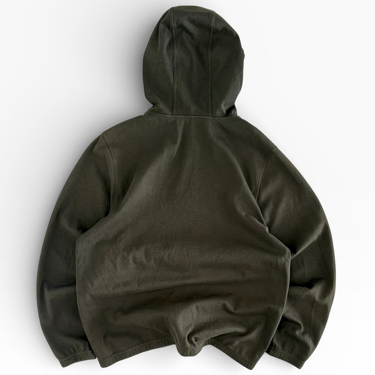 Under Armour Khaki x dark grey full zip hooded jacket