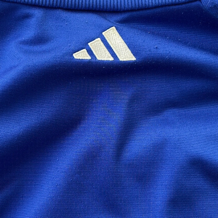 Adidas Blue x white lining Track Jacket With embroidery logo