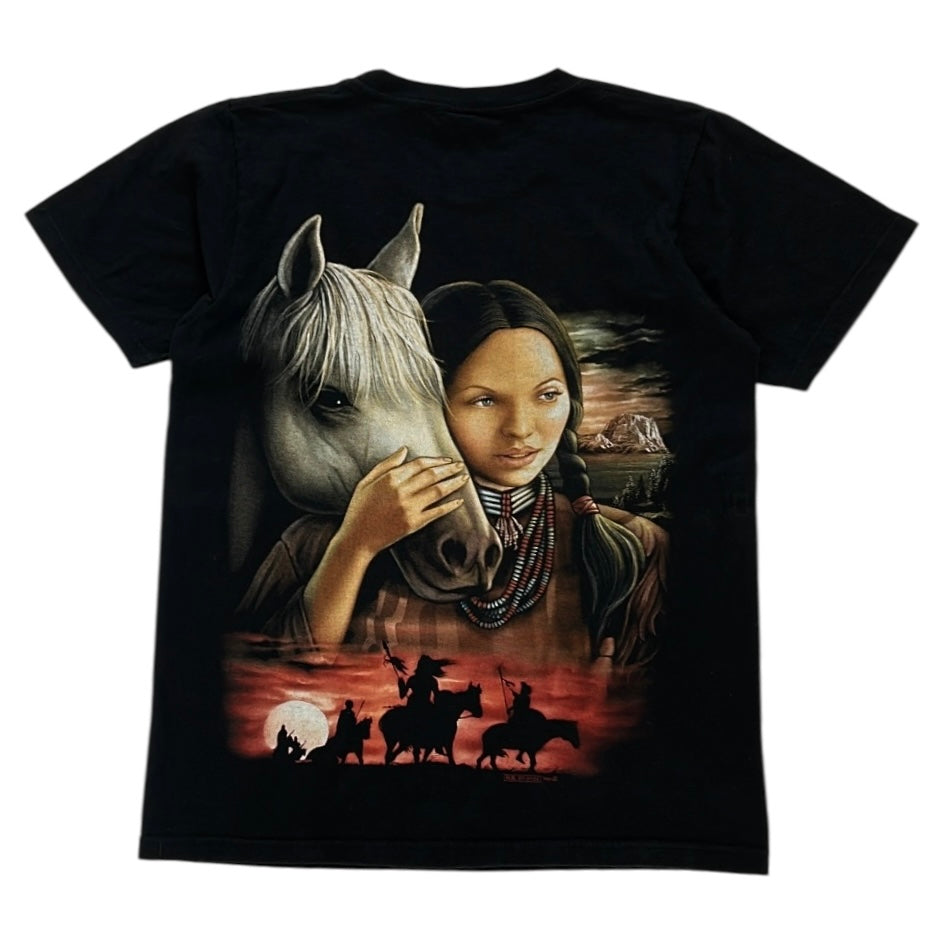 Horse & Girl Graphic Tshirt (100% Cotton)