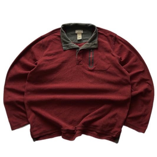 L.L. BEAN Button-Up Fleece Shirt