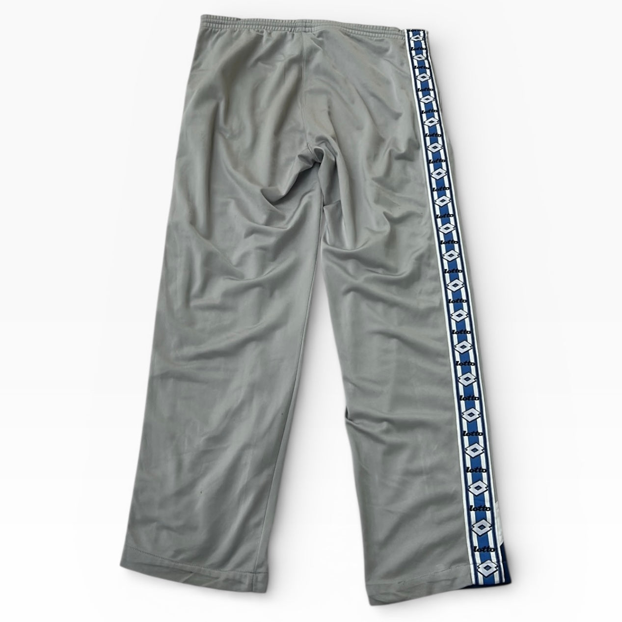 Lotto Vintage Grey x Blue Baggy adjustable track pants