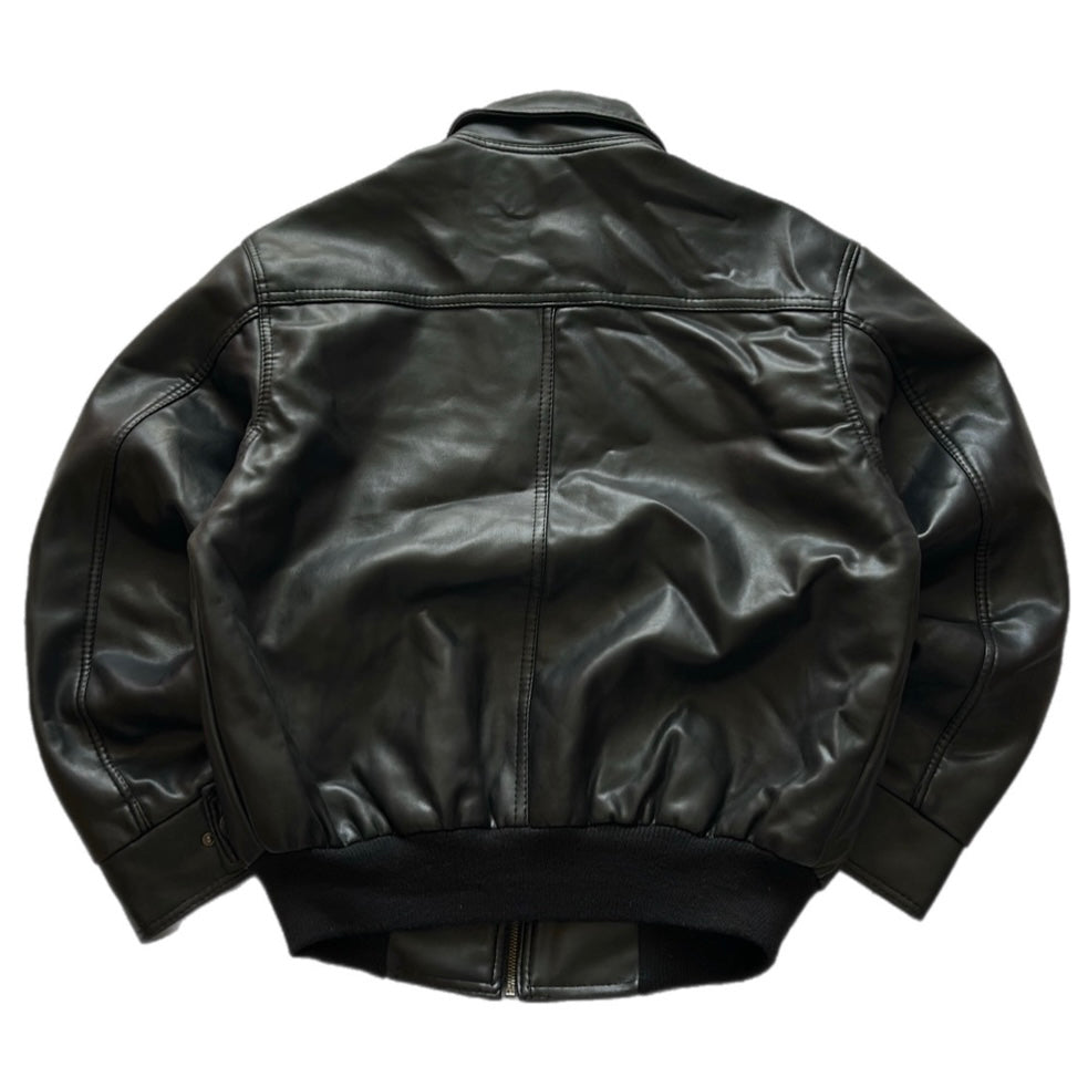 Leather Bomber Jacket