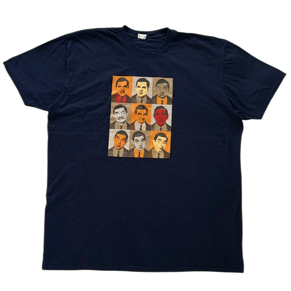 Vintage Mr. Bean Navy Graphic Tshirt (100% Cotton)