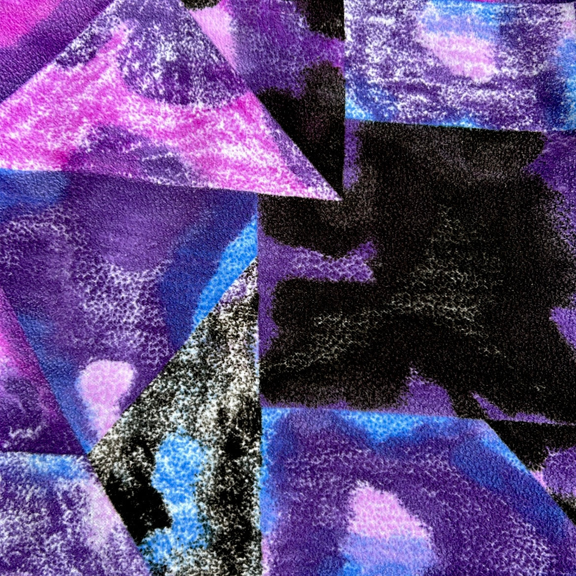 CAMPAGNOLO 1/4 Zip Crazy patterned purple tommes fleece