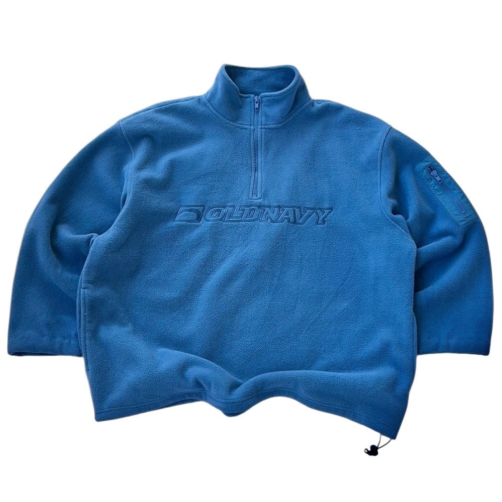 Old Navy Baby Blue 1/4 Zip Adjustable Fleece