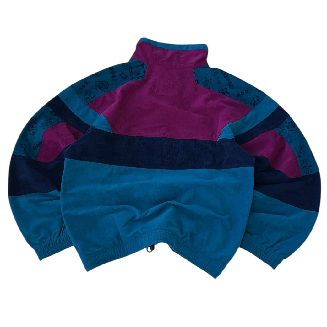 Great Escapes 00s Micro Suede Fleece Multicoloured Jacket
