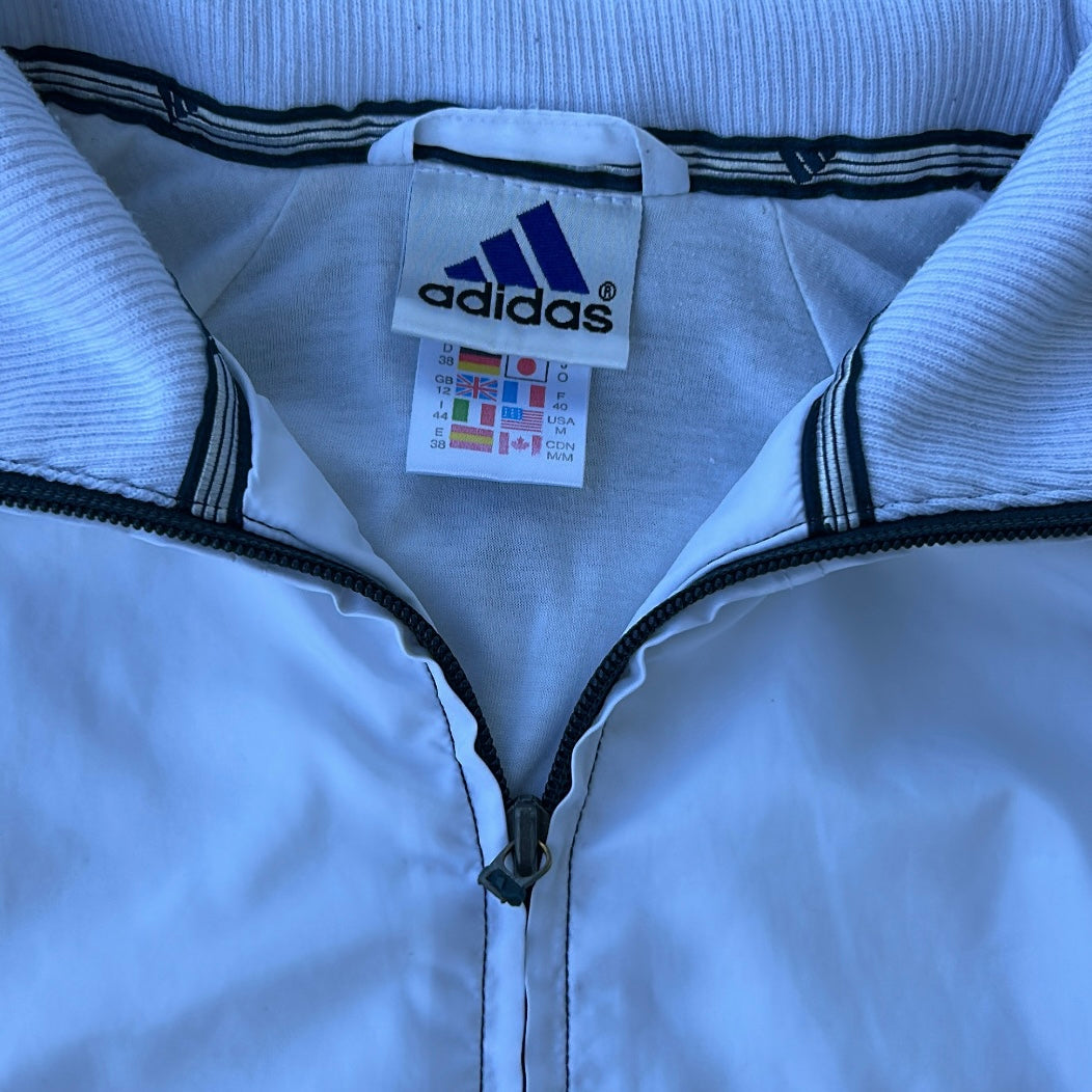 Adidas Forest Green x White Adjusted Shell Zip-Up Jacket