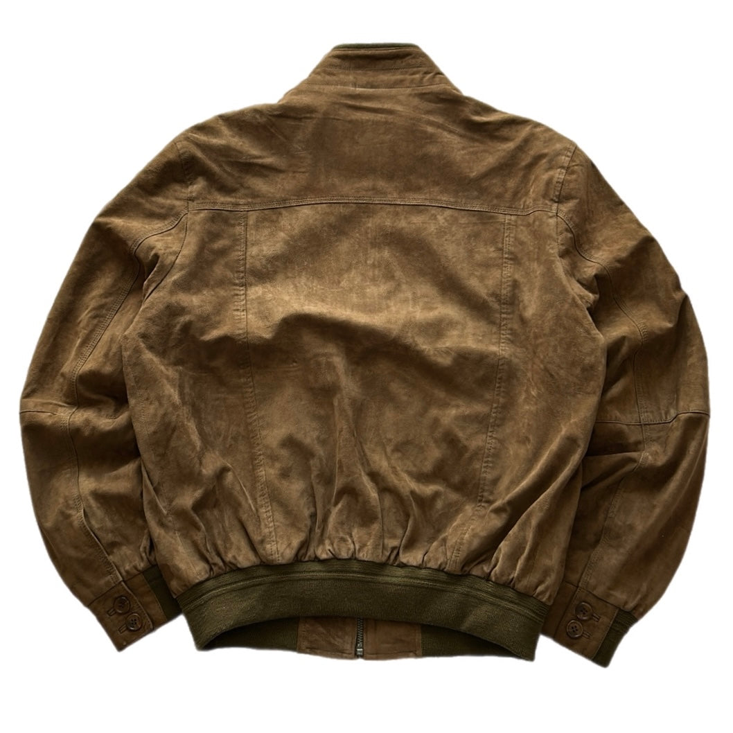 Suede Bomber Jacket