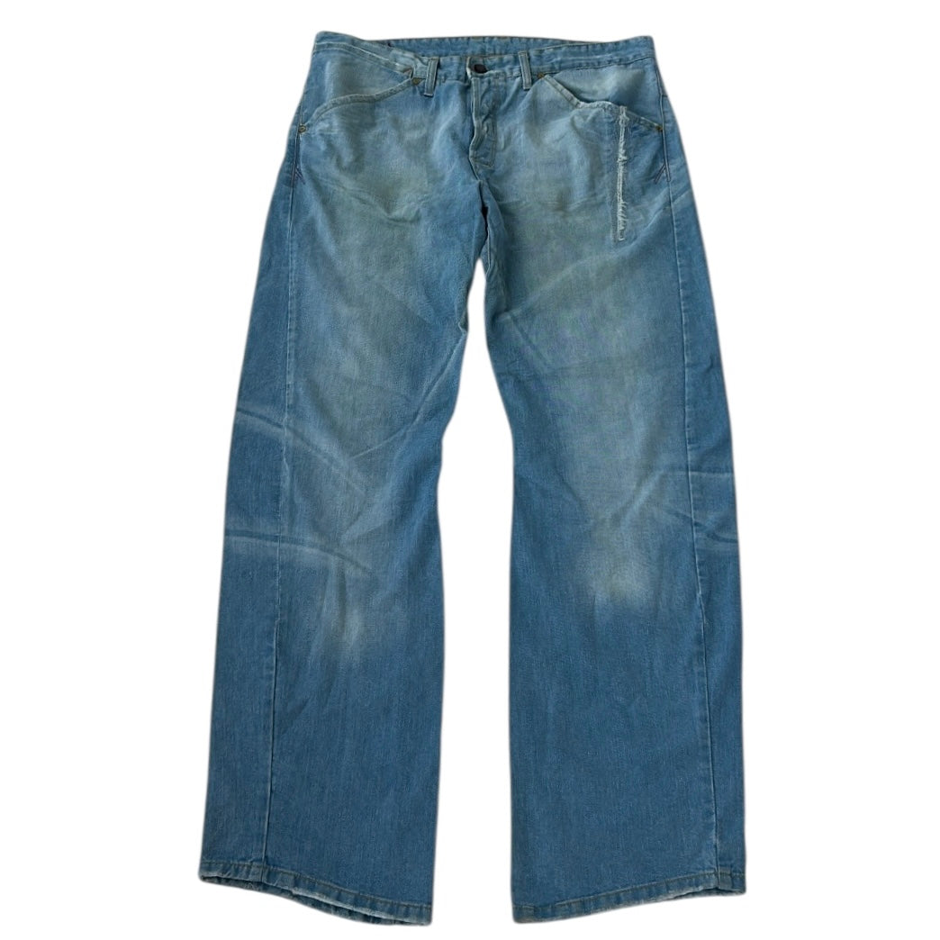 Levis Reworked 00s Skater Baggy Light-Wash Jeans