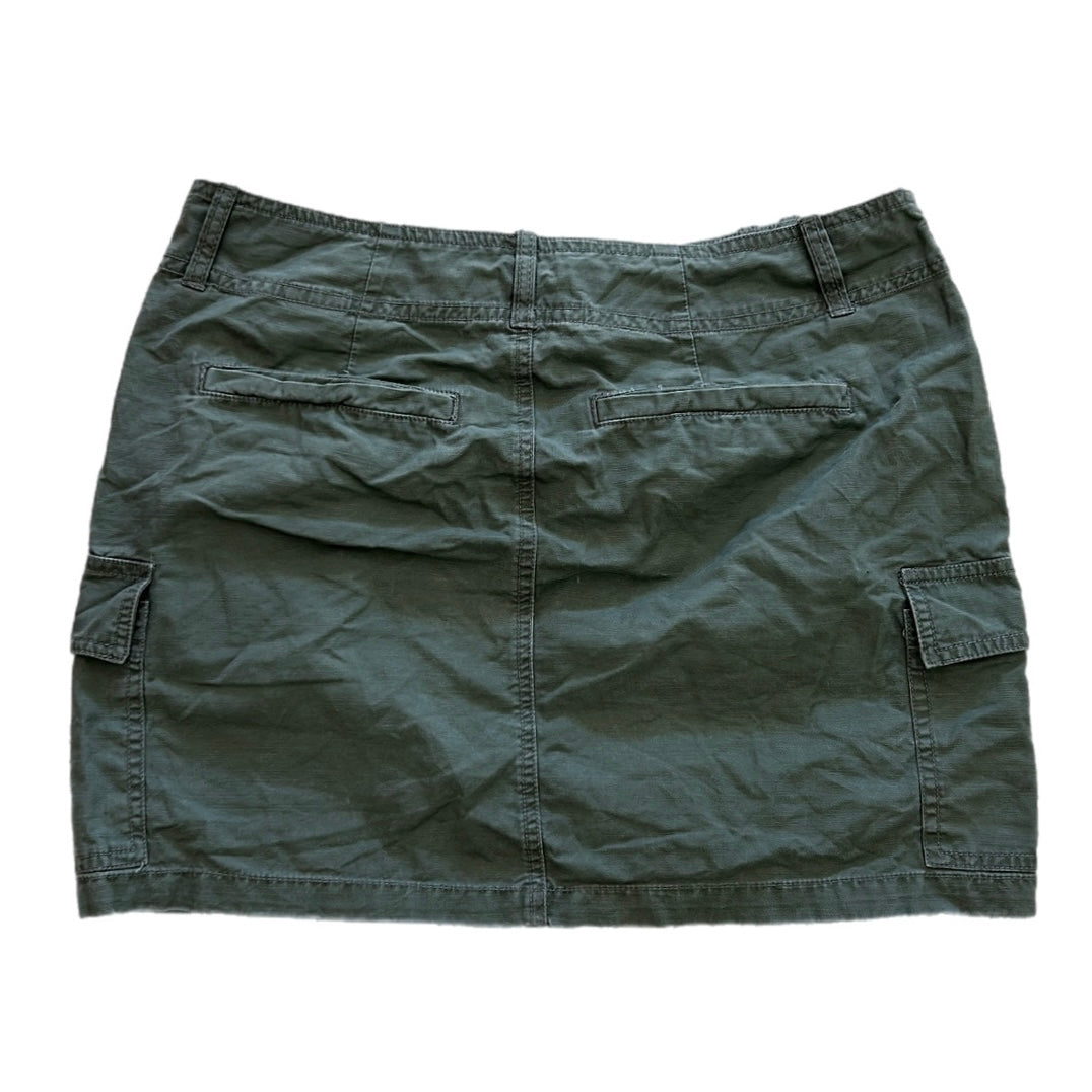 Y2k Khaki Cargo Mini Skirt