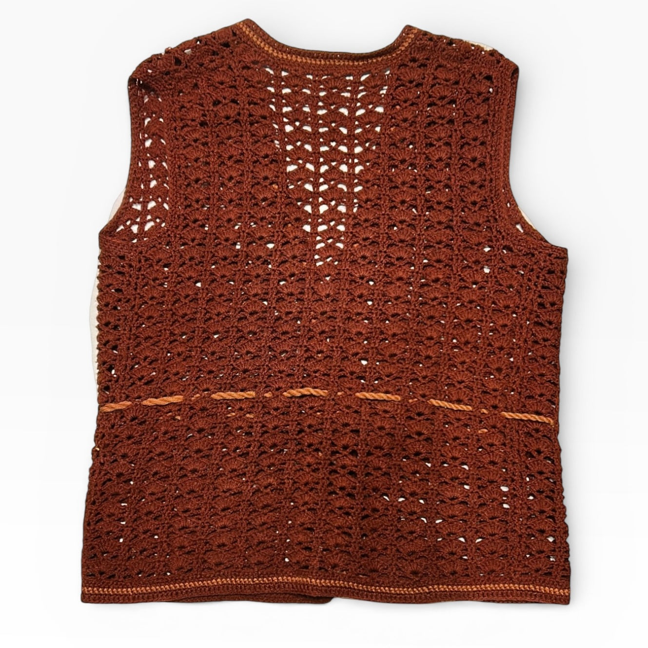 Knitted adjustable vest cardigan