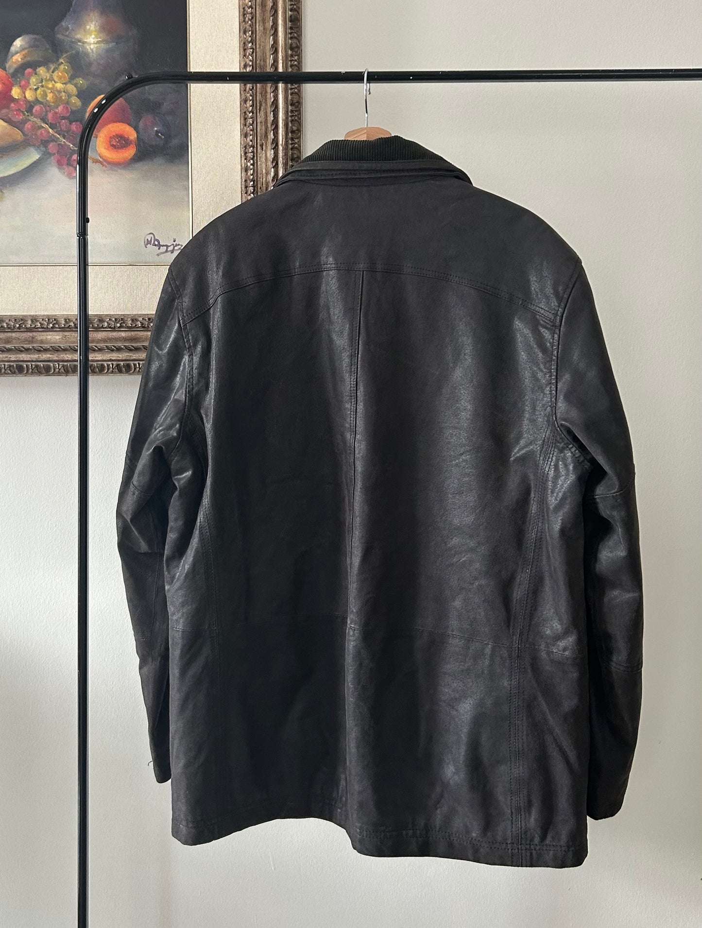 Vintage Black Leather Jacket