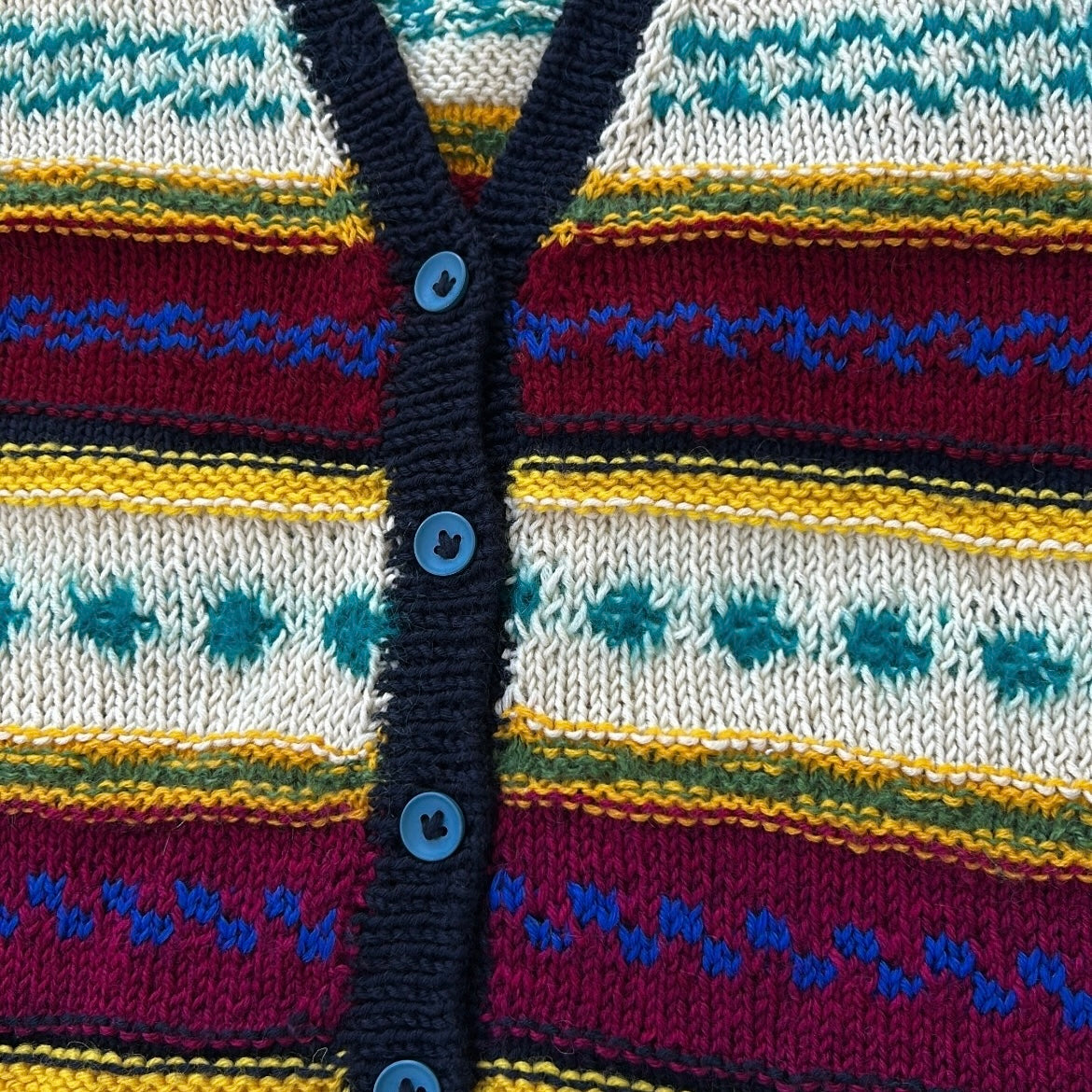 Multicoloured Textured Button Up Vest Shirt