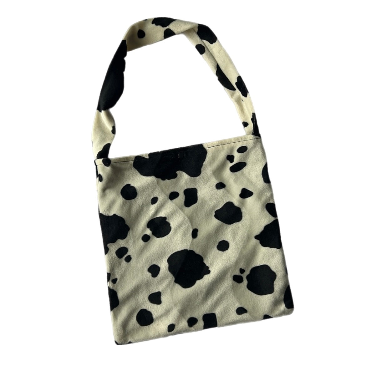 Reworked / Handmade Cow Print Tote Bag