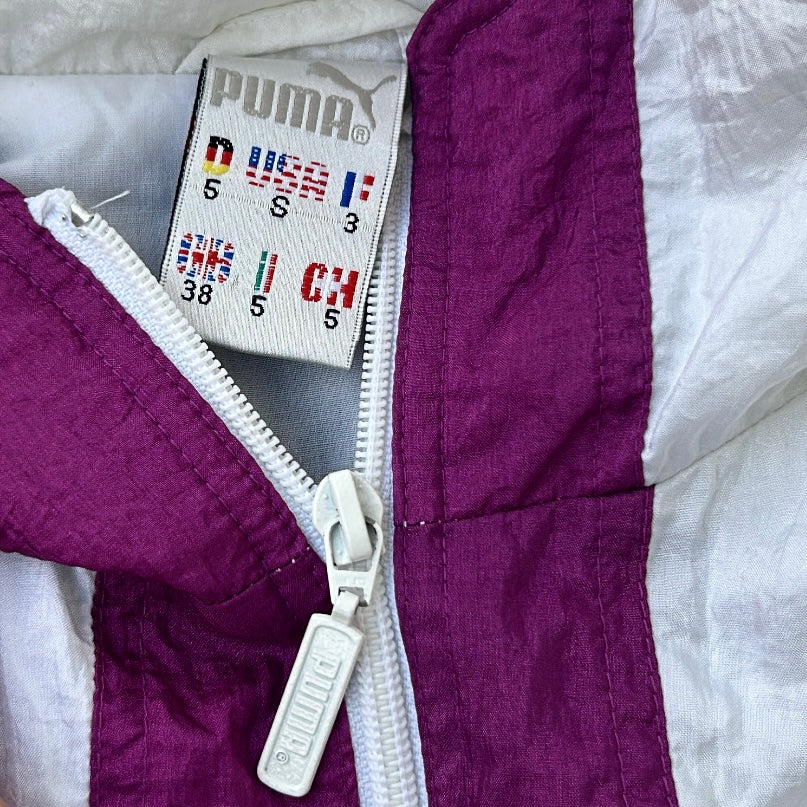 Vintage Puma Multicoloured Shell Full Zip Jacket