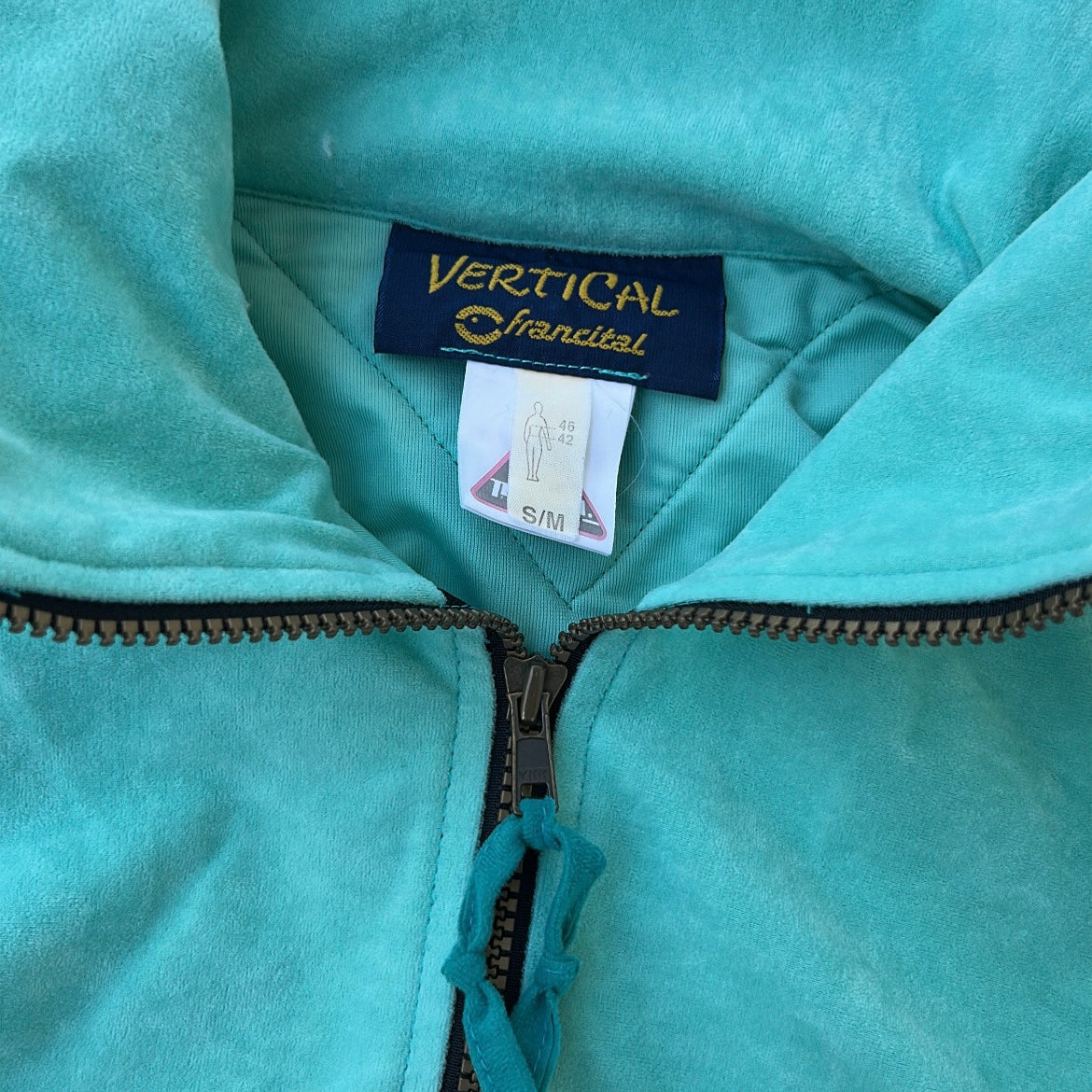 Vintage Vertical Francital Multicoloured Micro Suede Fleece Jacket