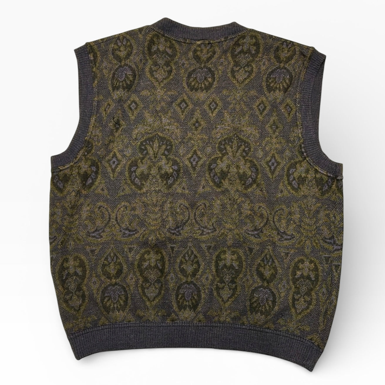 80’s patterned Button up vest cardigan