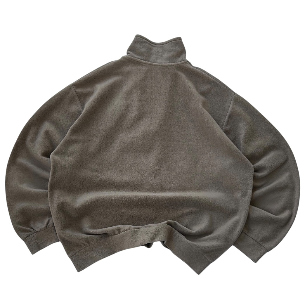 Vintage North Sails 1/4 Zip Beige x Navy Collar details Fleece