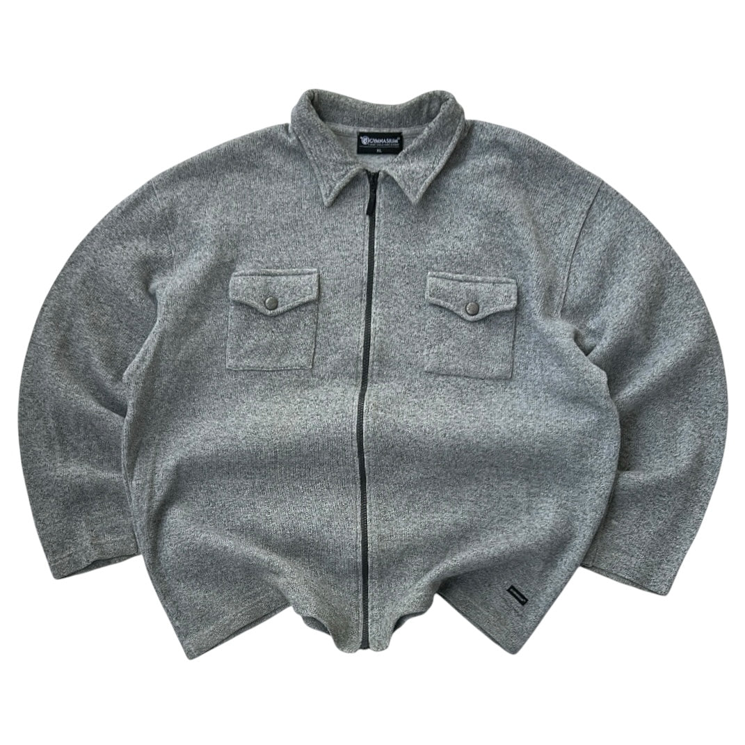 Gymnasium Grey Full Zip Jacket With Front Pockets