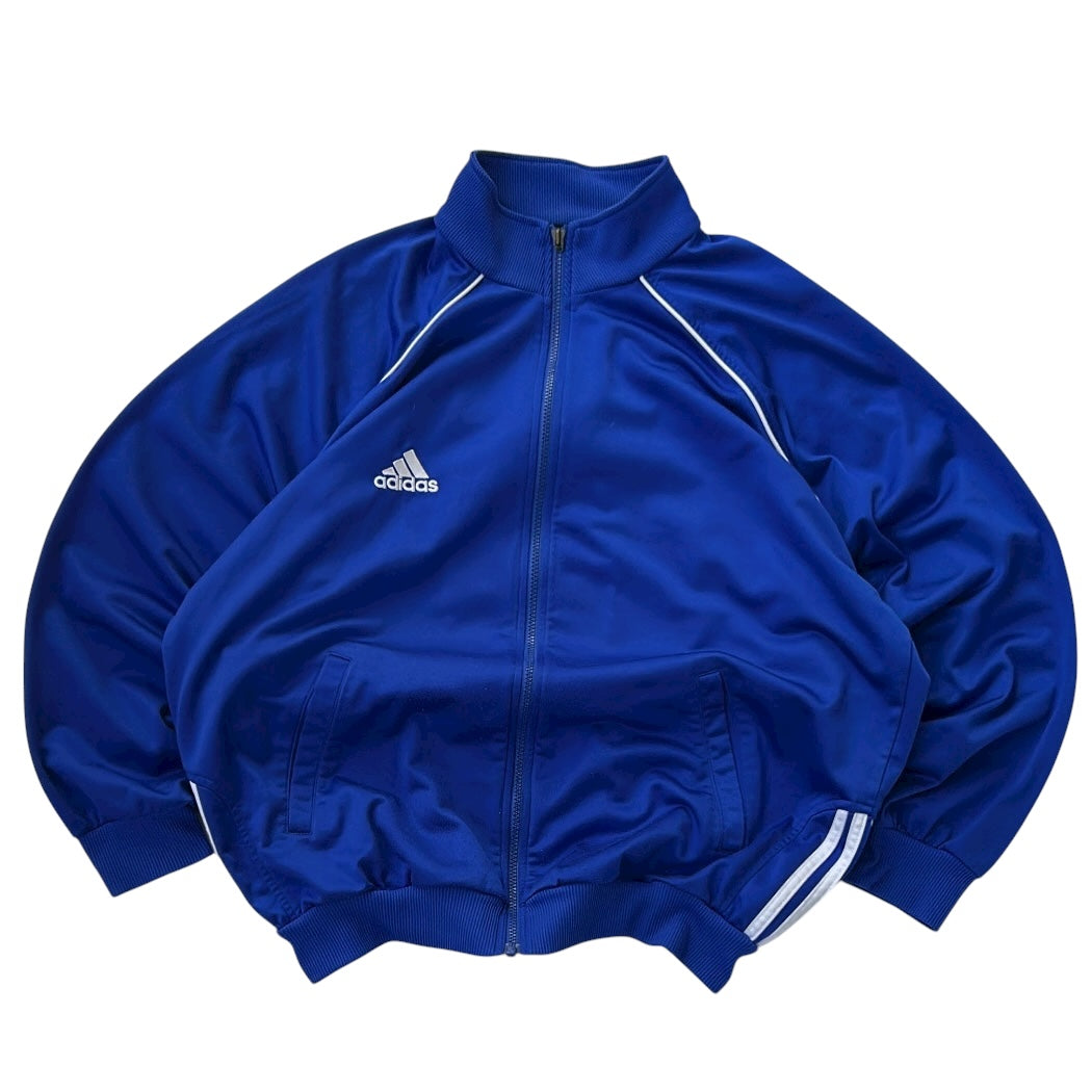 Adidas Blue x white lining Track Jacket With embroidery logo