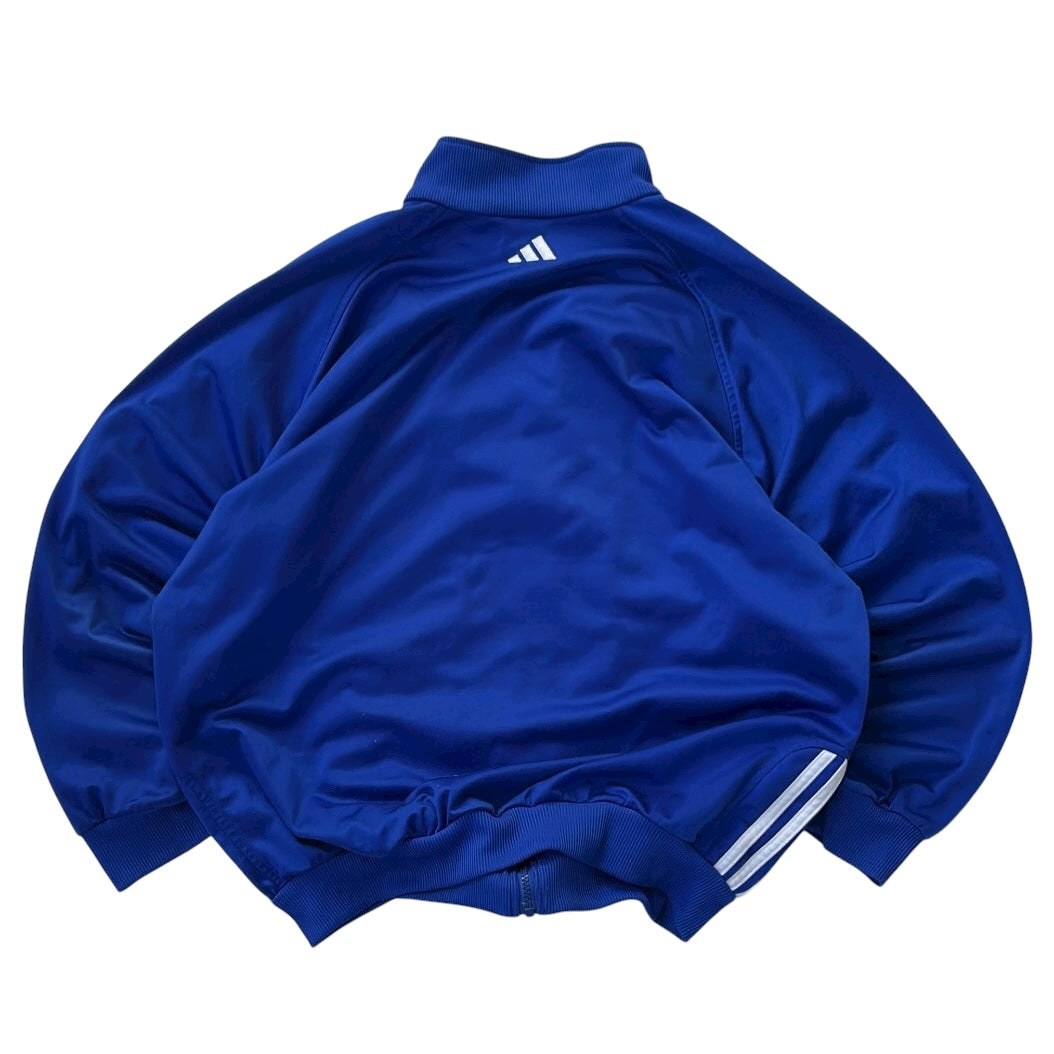 Adidas Blue x white lining Track Jacket With embroidery logo