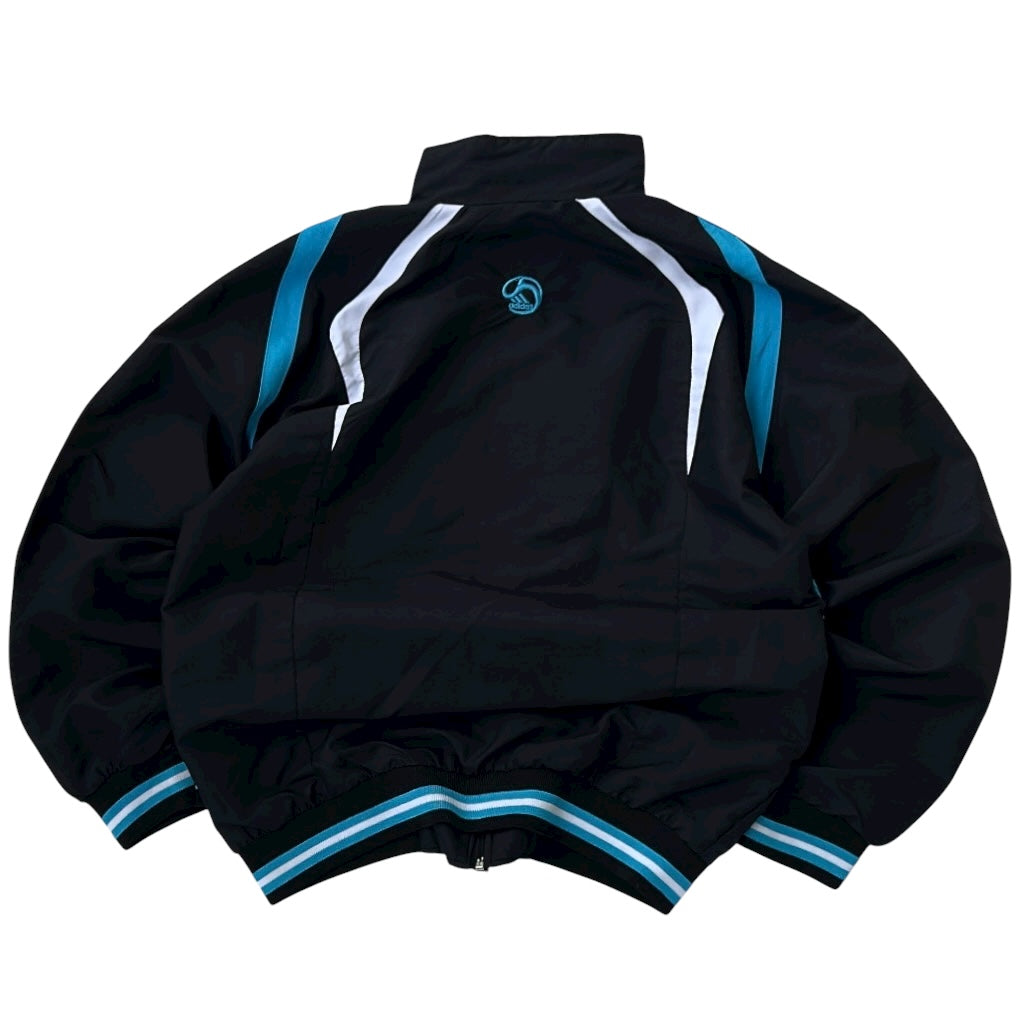 Adidas Blue x Black Embroidered Logo Light Jacket