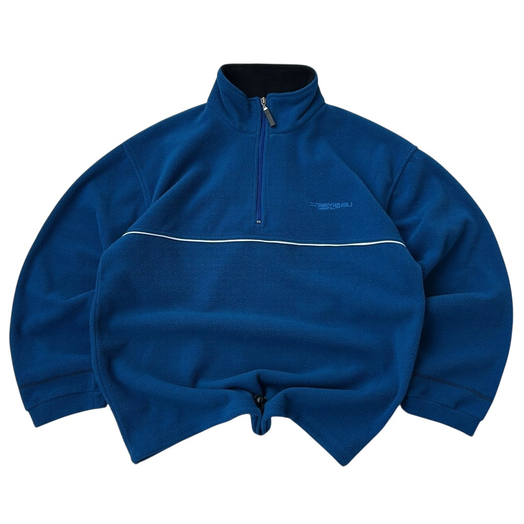 Graphic Blue 1/4 Zip Fleece