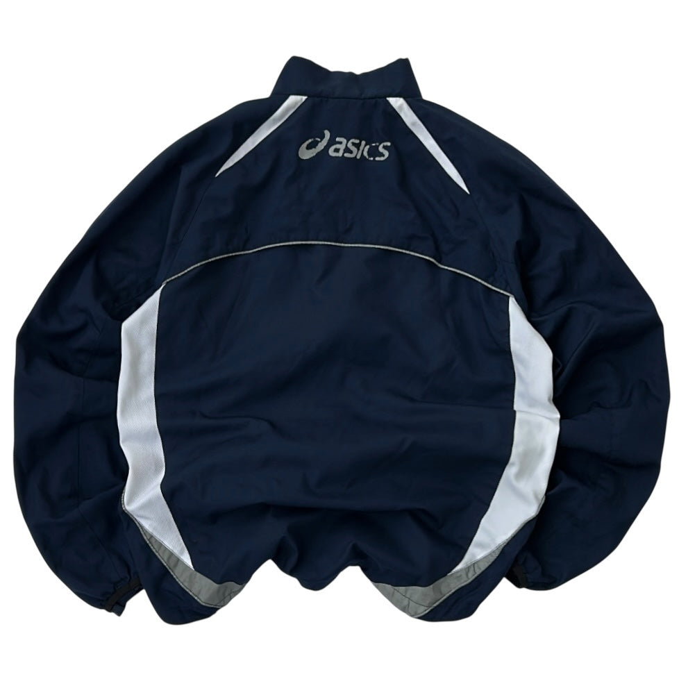 Asics Navy x White Full Zip AdjustableTrack Jacket