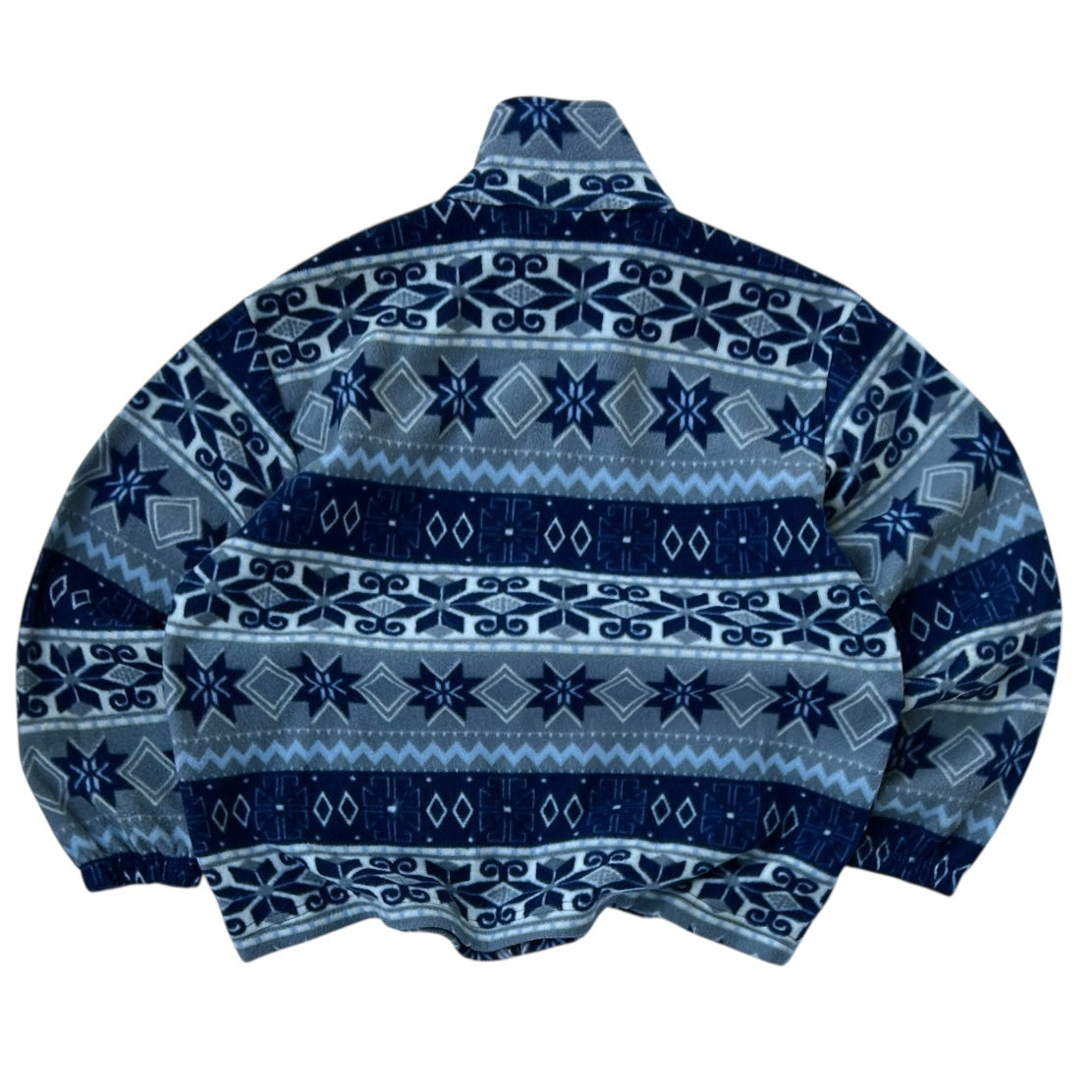 Vintage patterned Full Zip Fleece Jacket