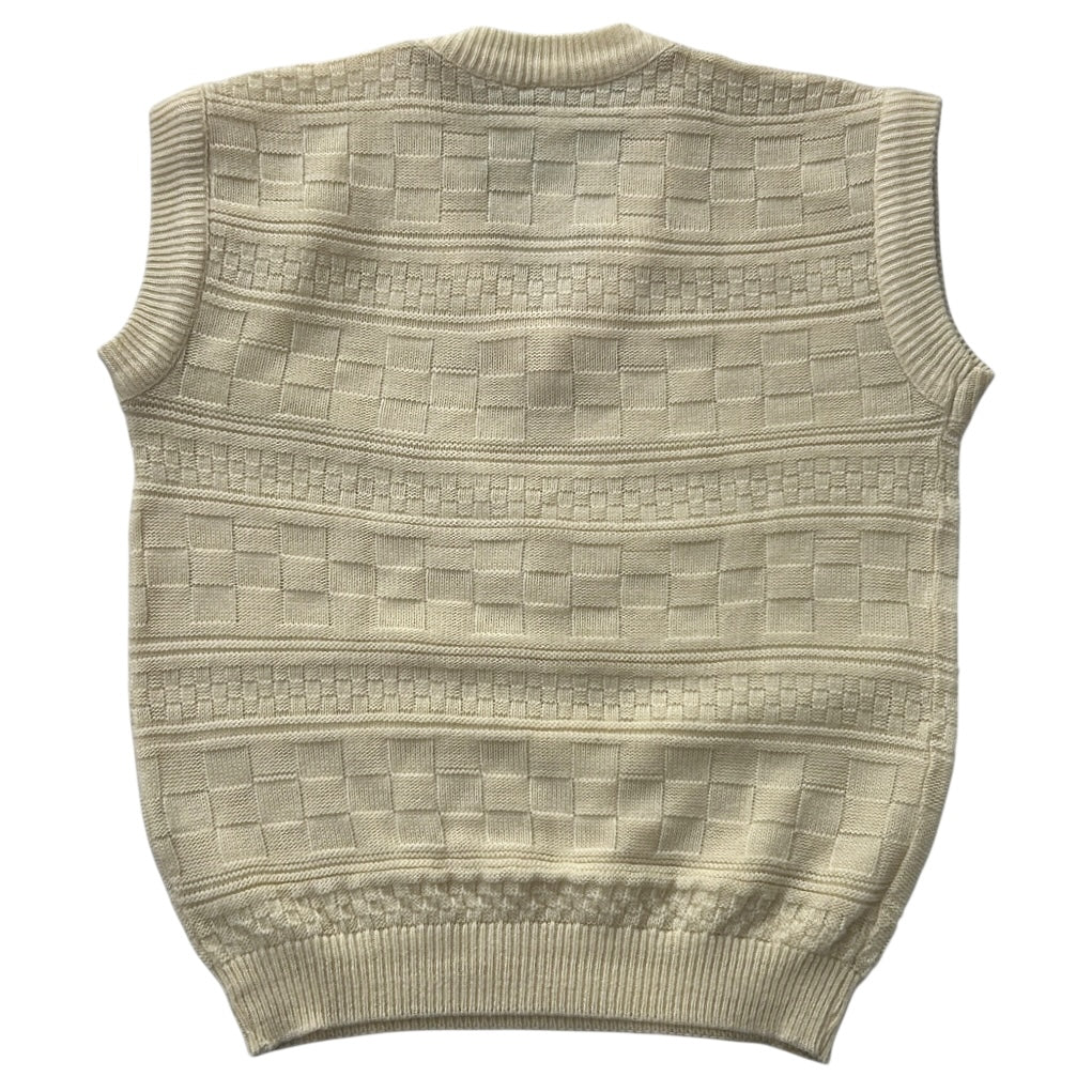 Knitted Beige Vest Top