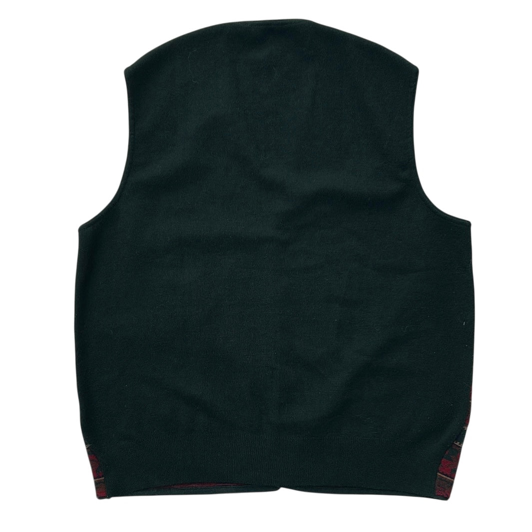 Christmas Snowflake Wool Button Up Vest Top