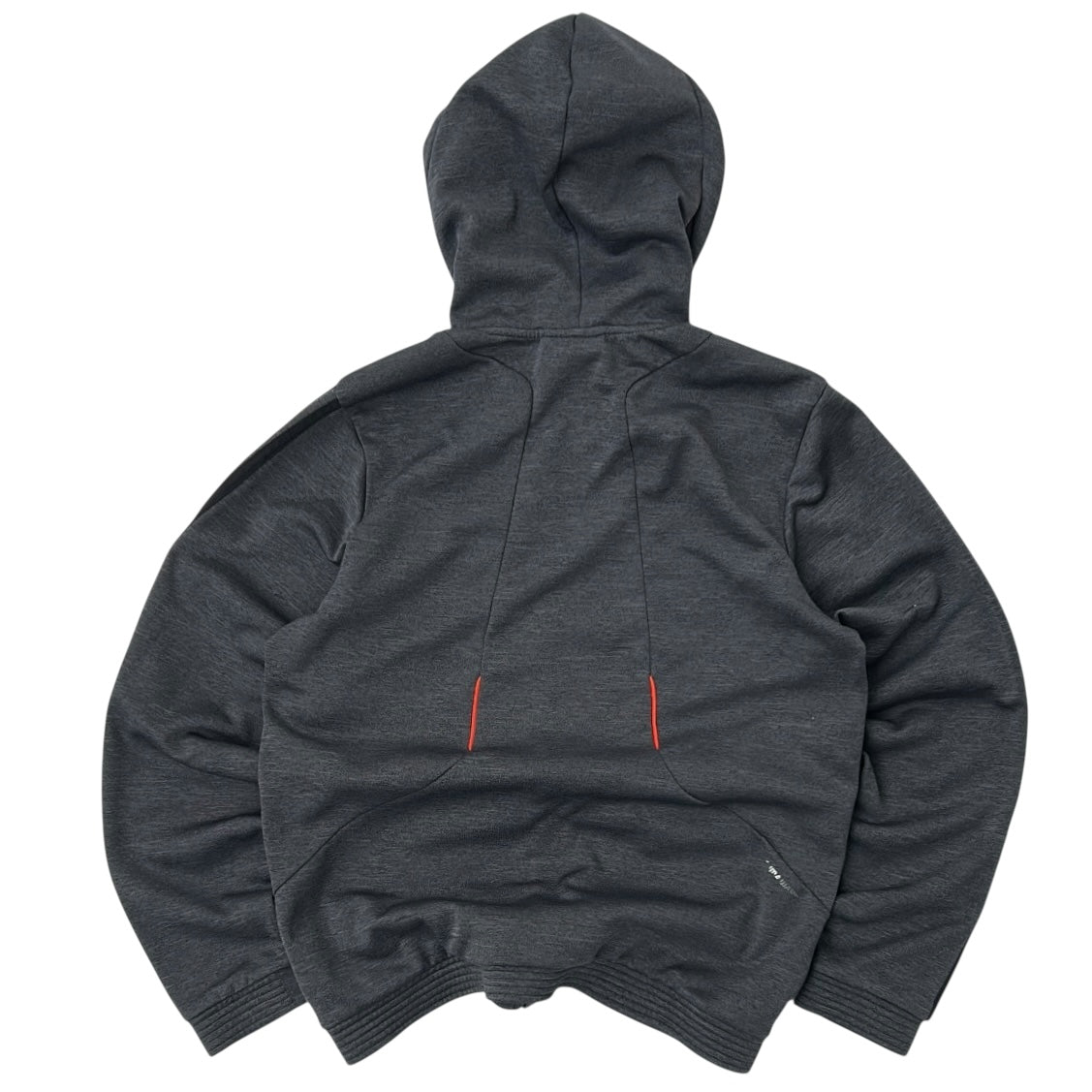 Adidas Dark Grey x Neon Details Full Zip Hooded Jacket