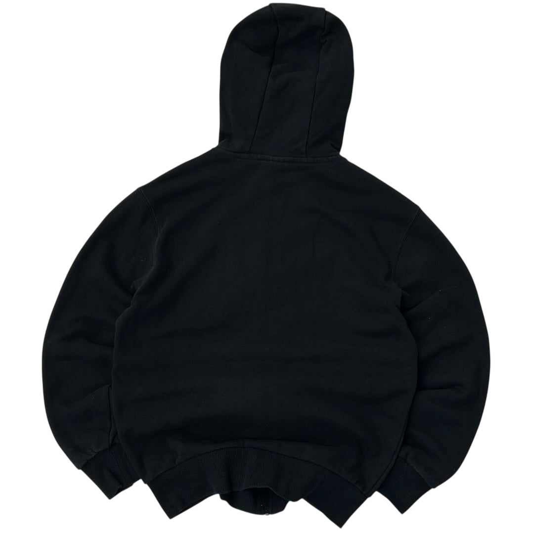 Ellesse Black Hooded Embroidered Logo Jacket