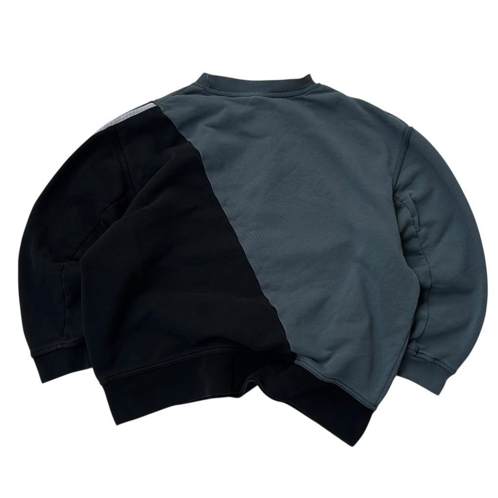 Adidas Grey x Black Sweatshirt With Embroidered Logo