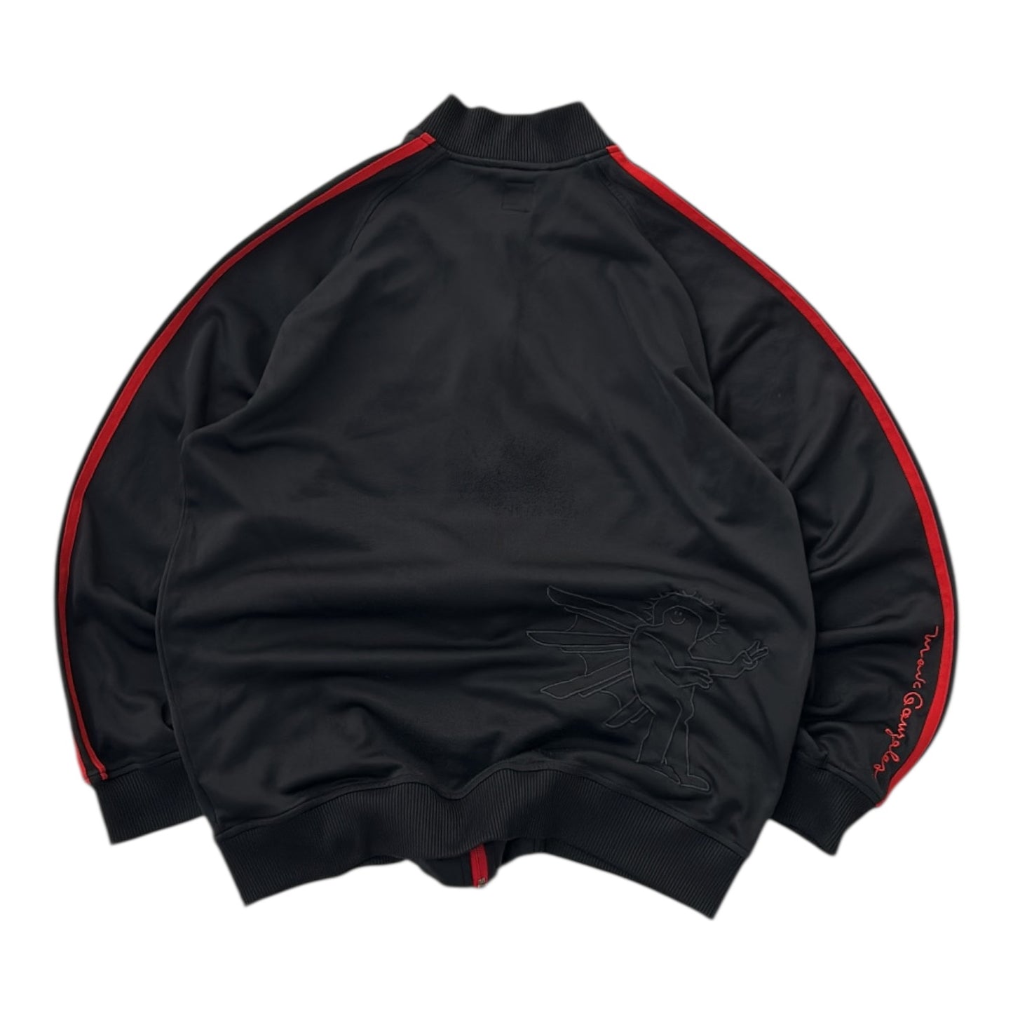 Adidas Black x Red Lines Graphic Track Full Zip Jacket