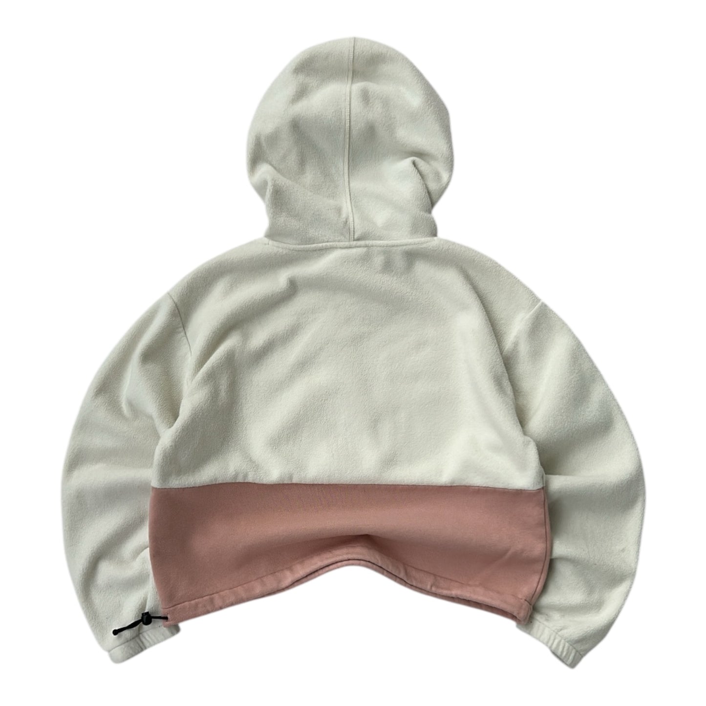 Champion pink x white fleece Adjustable hoodie
