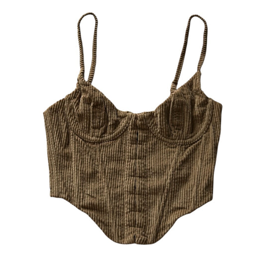 Corduroy Corset Top (Adjustable strap)