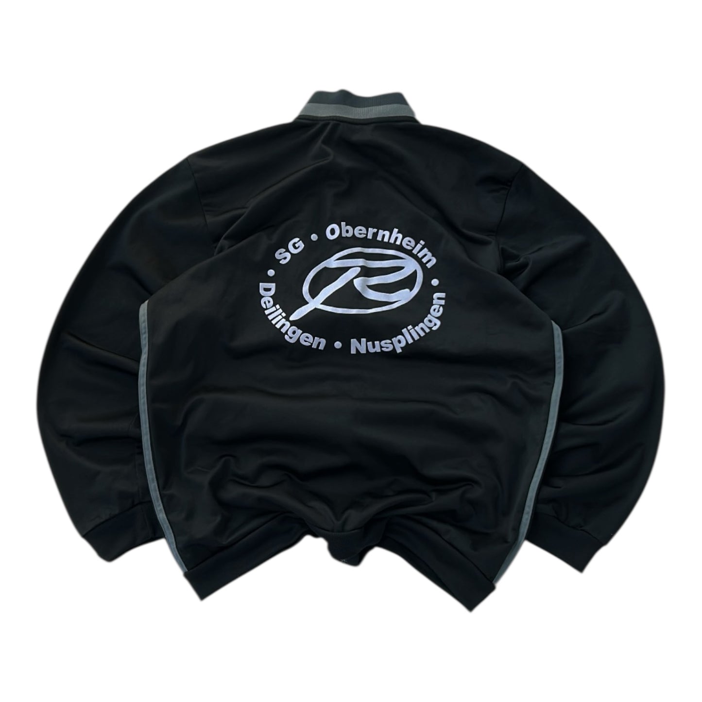 Adidas Black x Grey Track Full Zip Jacket