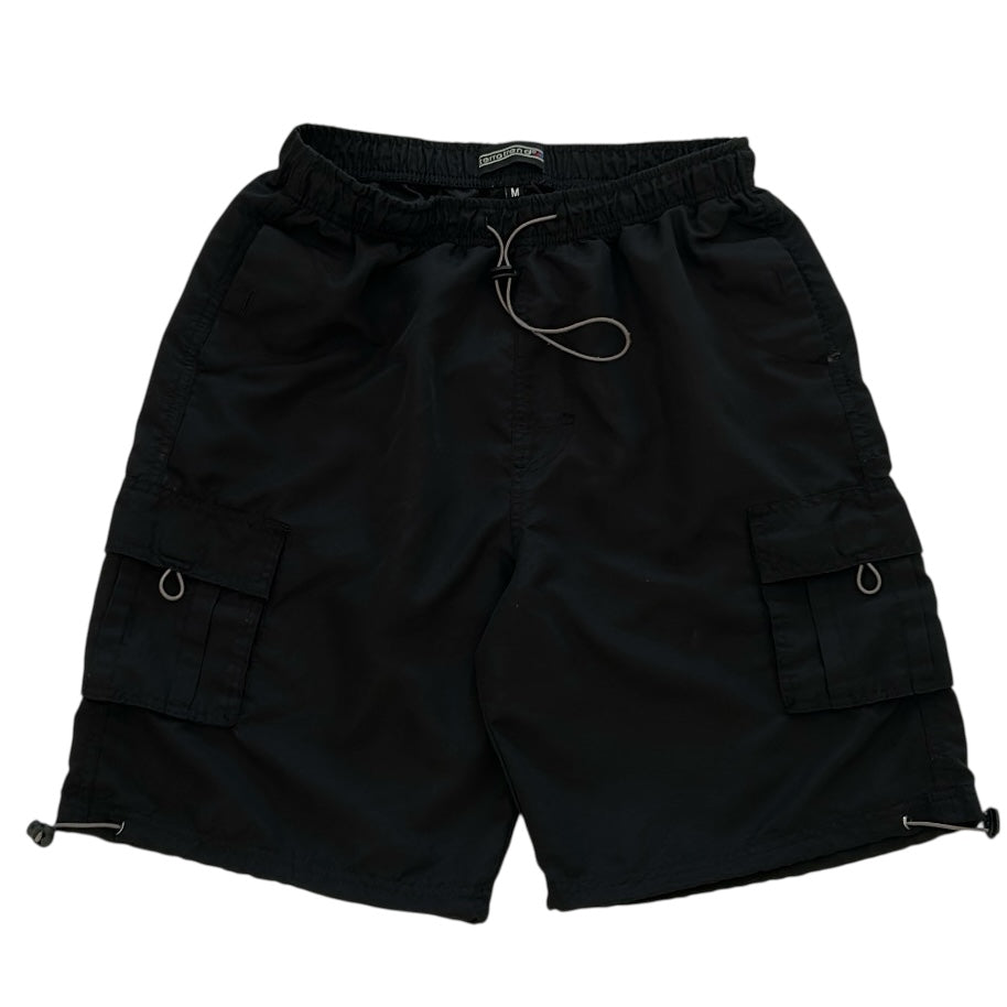 Parachute Cargo Shorts With Adjustable Waist