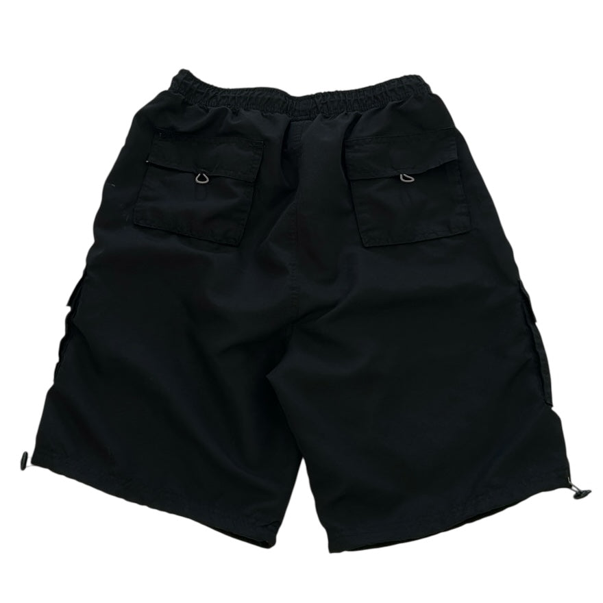 Parachute Cargo Shorts With Adjustable Waist